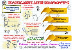 "Не оставляйте детей без присмотра"