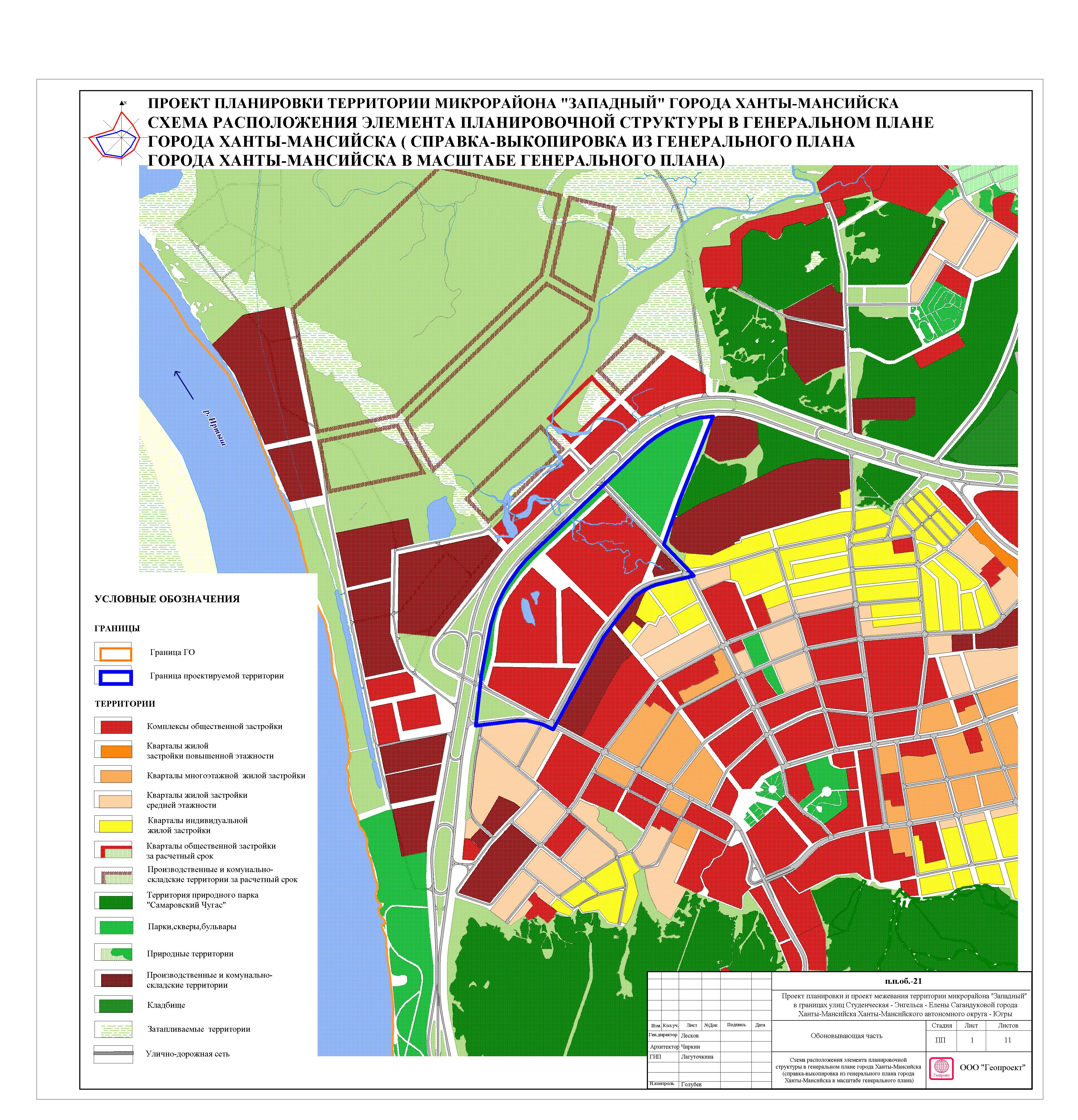 Проект планировки территории микрорайона