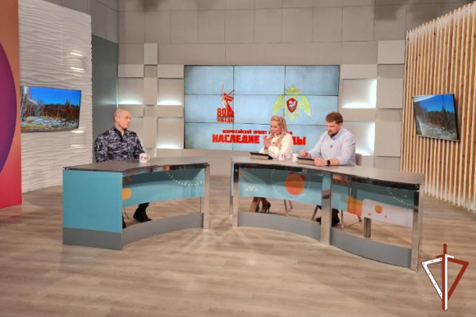 В эфире телеканала «Югра» состоялся ежемесячный выпуск авторской рубрики «Росгвардия сегодня» В эфире телеканала «Югра» состоялся ежемесячный выпуск авторской рубрики «Росгвардия сегодня»