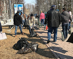 Более 2 тысяч хантымансийцев приняли участие в городском субботнике