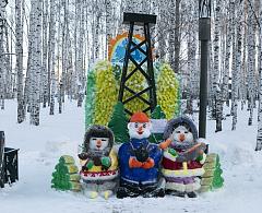 В «Новогодней столице Сибири» выбрали лучших снеговиков