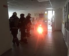 В здании медицинской академии прошли пожарно-тактические учения