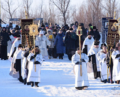 Православные верующие Ханты-Мансийска отметили Крещение Господне