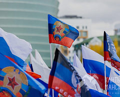 В окружной столице прошел митинг-концерт в поддержку мобилизованных хантымансийцев