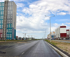 Строительство первого этапа улично-дорожной сети микрорайона «Береговая зона» завершат осенью