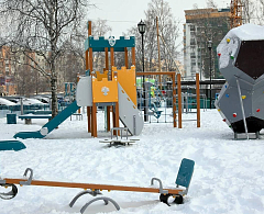 В Ханты-Мансийске открыли новую игровую площадку 